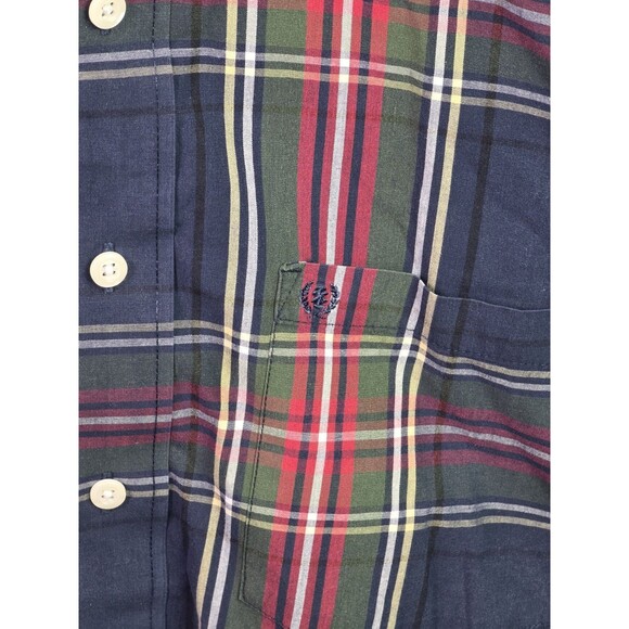 IZOD Men's XXL Multicolored Plaid Button Up Long Sleeve Shirt - Picture 3 of 8